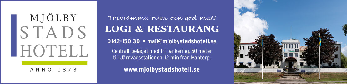 Mjölby Stadshotell - startsida