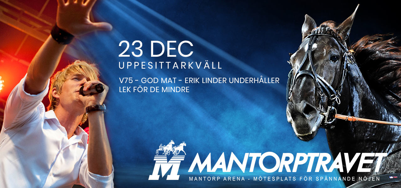 Mantorptravet 23 dec - God mat - V75 spel - Pyssel för de små