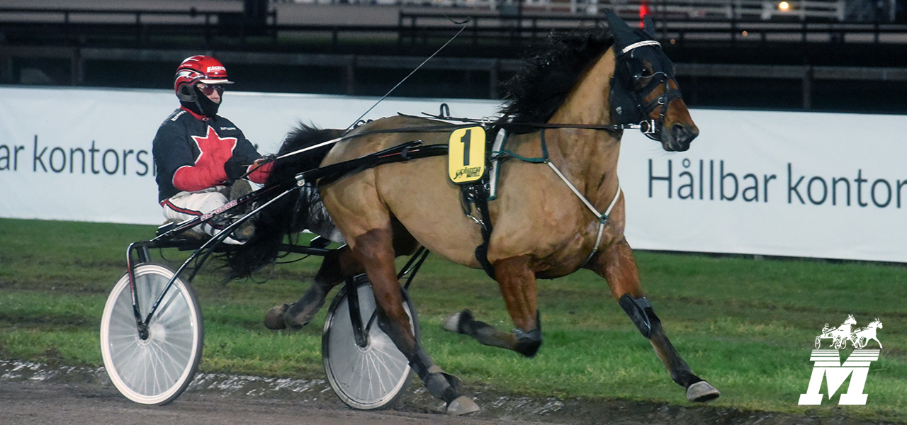 Hemmahäst vann första loppet med ny banbelysning