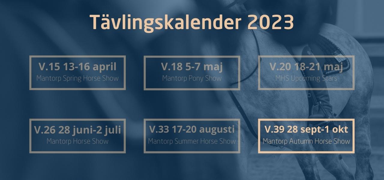 Tävlingskalender 2023
